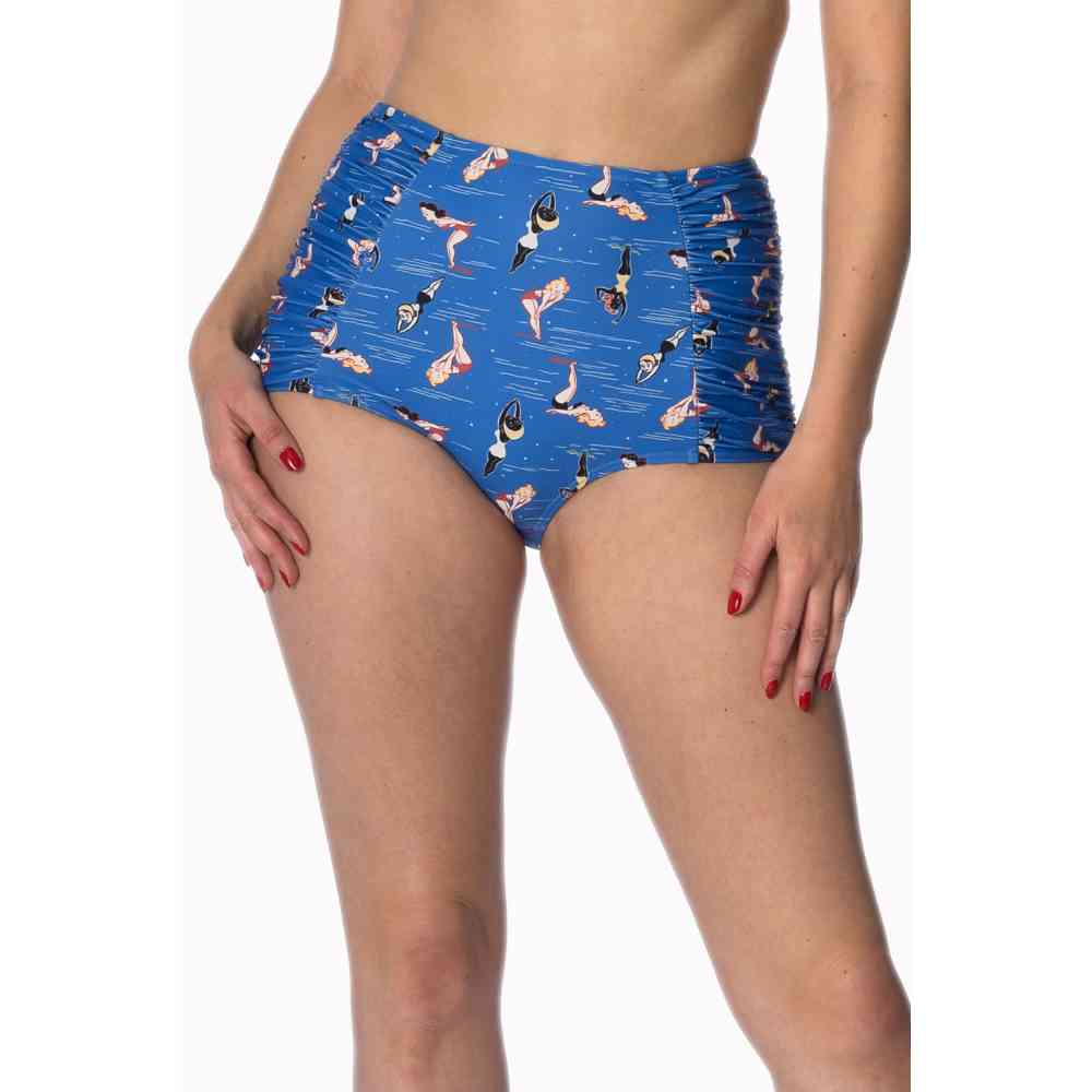 Dancing Days - DIVE IN BUILT UP Bikini bottom - Blue